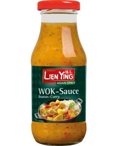 Lien Ying Wok-Sauce Curry-Ananas, 240 ml