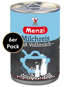 Sparpaket MILCHREIS mit Vollmilch von Menzi, 6x400g
